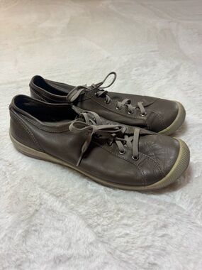KEEN LuftCell Shoes Womens 10 Brown Casual Lace Up Comfort Walking Leather